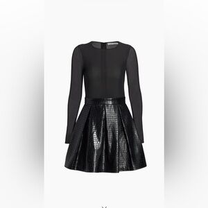 Chara Vegan Leather Party Dress